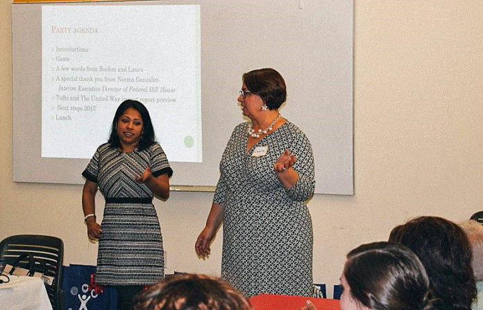 ROSHNI DARNAL, left, director of senior services at Federal Hill House Association, and Laura Jones, director of health initiatives at the Rhode Island Parent Information Network, partner in demonstrating Own Your Health programs for Older Adults as part of the new Tufts Health Plan Foundation RIPIN grant award. /COURTESY NATHAN D. MARKLEY ROSHNI DARNAL, left, director of senior services at Federal Hill House Association, and Laura Jones, director of health initiatives at the Rhode Island Parent Information Network, partner in demonstrating Own Your Health programs for Older Adults as part of the new Tufts Health Plan Foundation RIPIN grant award. /COURTESY NATHAN D. MARKLEY