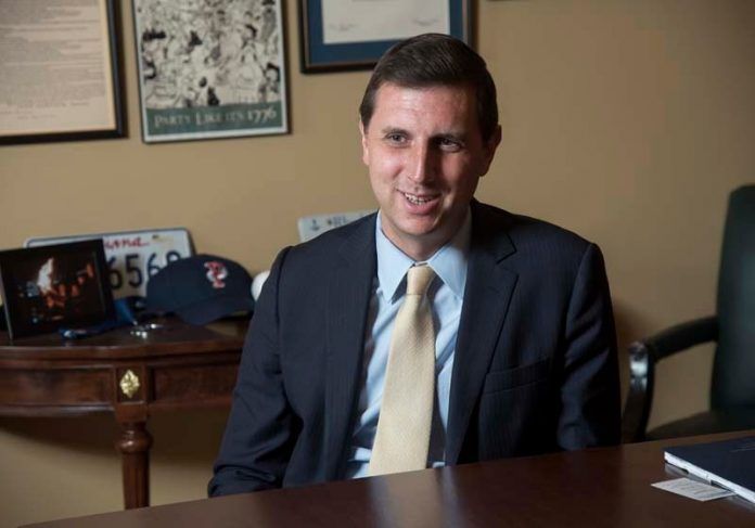 Seth Magaziner GENERAL TREASURER SETH MAGAZINER announced the state has launched a new, dedicated information platform for bond investors, with an objective of increasing transparency into Rhode Island's public finances. / PBN FILE PHOTO/MICHAEL SALERNO