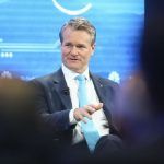 BANK OF AMERICA Corp. CEO Brian Moynihan predicted another round of consolidation in the U.S. that could lead to the emergence of a new competitor, speaking on a panel at the World Economic Forum in Davos, Switzerland. / BLOOMBERG NEWS FILE PHOTO/JASON ALDEN