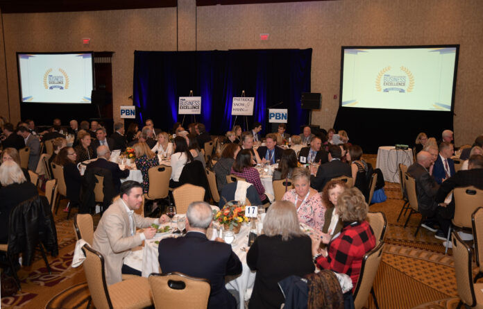 BUSINESS LEADERS from the region gathered Thursday evening to honor PBN 2019 Business Excellence Awards honorees. / PBN PHOTO/MIKE SKORSKI BUSINESS LEADERS from the region gathered Thursday evening to honor PBN 2019 Business Excellence Awards honorees. / PBN PHOTO/MIKE SKORSKI