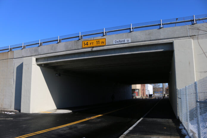 THE R.I. DEPARTMENT of Transportation announced Thursday that construction on the Oxford Street Bridge replacement has been completed six months ahead of schedule and about $500,000 under budget. / COURTESY R.I. DEPARTMENT OF TRANSPORTATION THE R.I. DEPARTMENT of Transportation announced Thursday that construction on the Oxford Street Bridge replacement has been completed six months ahead of schedule and about $500,000 under budget. / COURTESY R.I. DEPARTMENT OF TRANSPORTATION