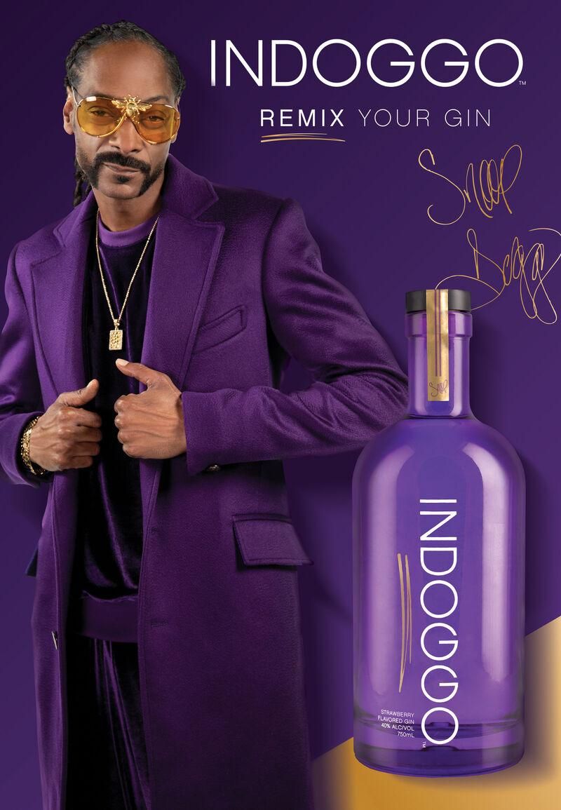 Indoggo by Snoop Dog 'Strawberry' Gin 750ml :: Gin