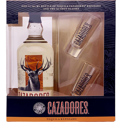 Cazadores Reposado 750ml with Shot Glasses :: Tequila
