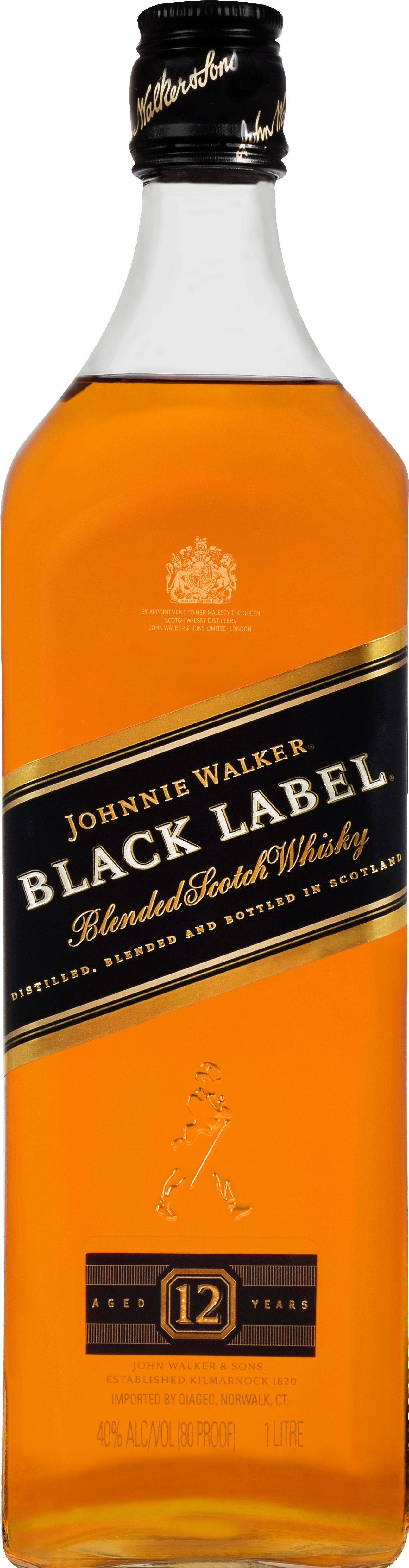 Johnnie Walker Black 1.0L Blended Scotch Whisky :: Blended Scotch