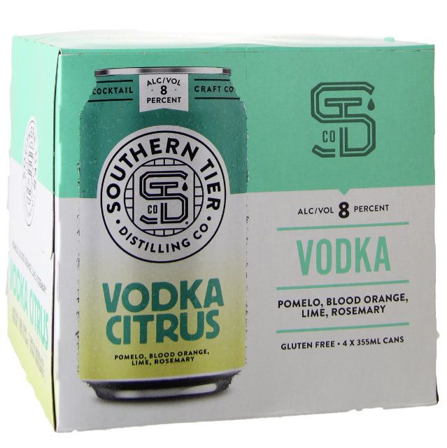 Southern Tier Vodka Citrus 4-355ml Cans :: Ready to Go Cocktails