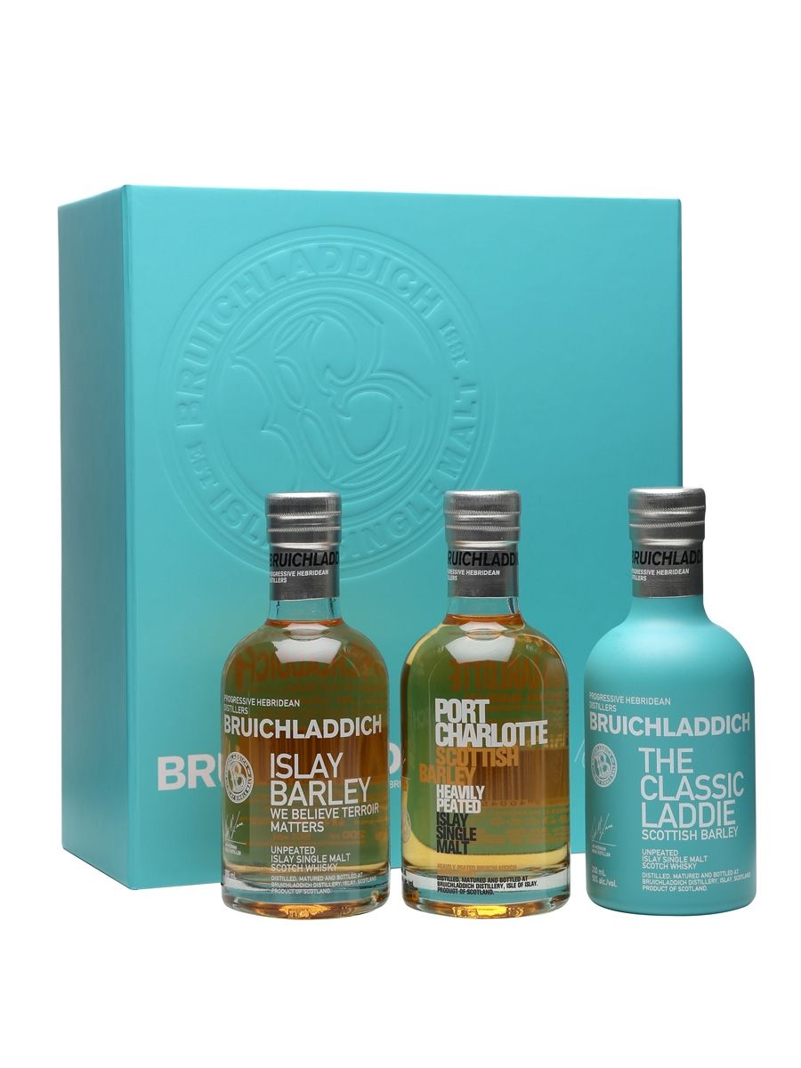 Bruichladdich 'Wee Laddie' Gift Set 3pk - 200ml :: Single Malt Scotch