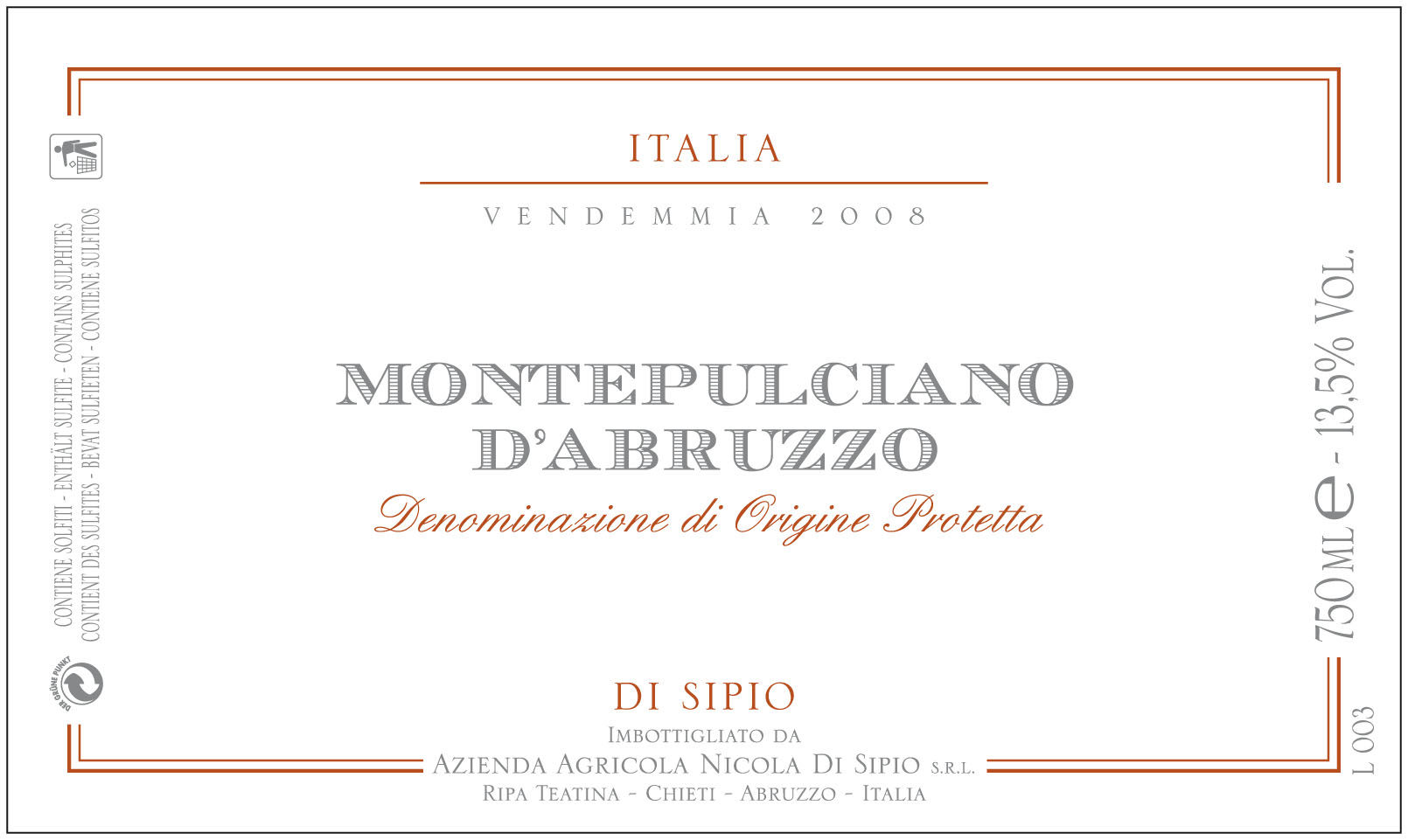 Di Sipio Montepulciano d'Abruzzo 2014 :: Italian Red