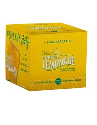 Fabrizia Spirits Italian Lemonade 4-355ml Cans :: Ready to Go