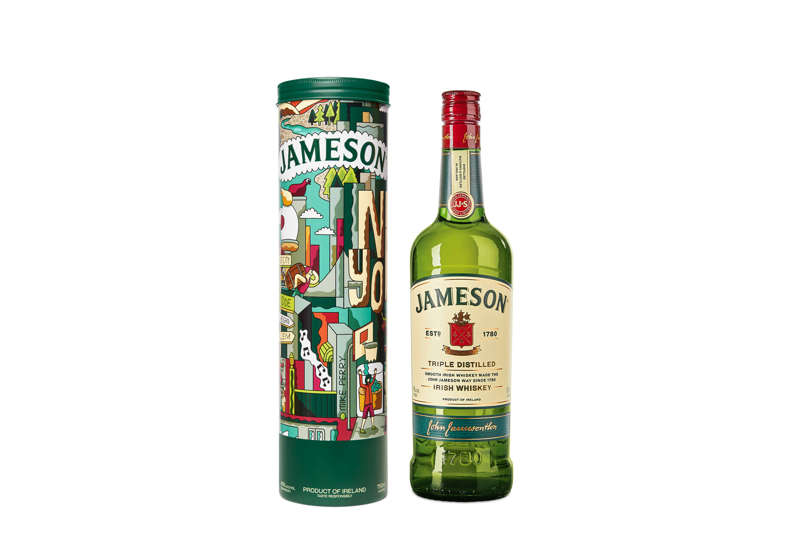 Jameson w/Tin Gift Set Irish Whiskey 750ml :: Irish Whiskey