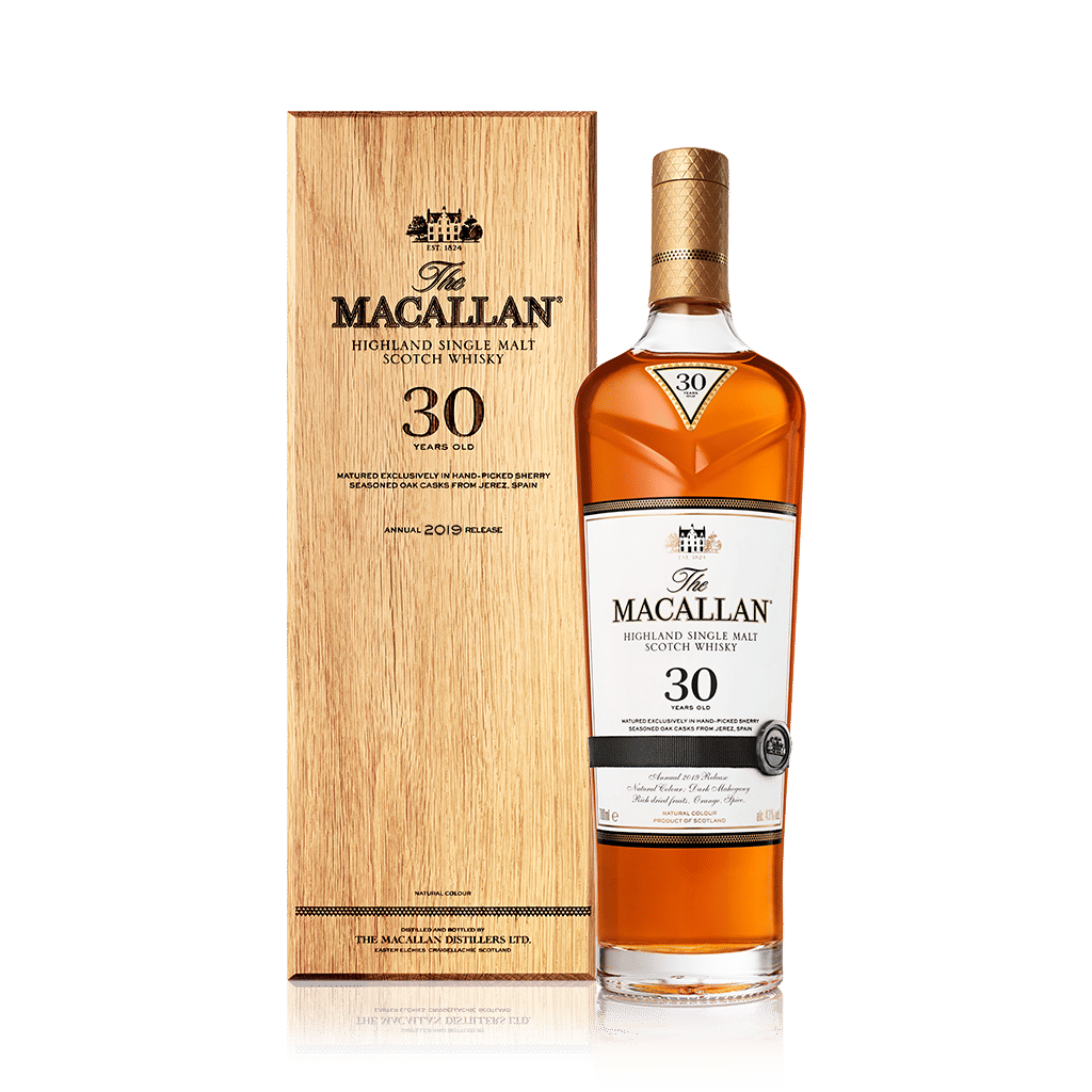 MACALLAN 30年 ハイランドシングルモルトウイスキー 空瓶 The Macallan Sherry Oak 30year Single Malt Scotch 750ml :: Single