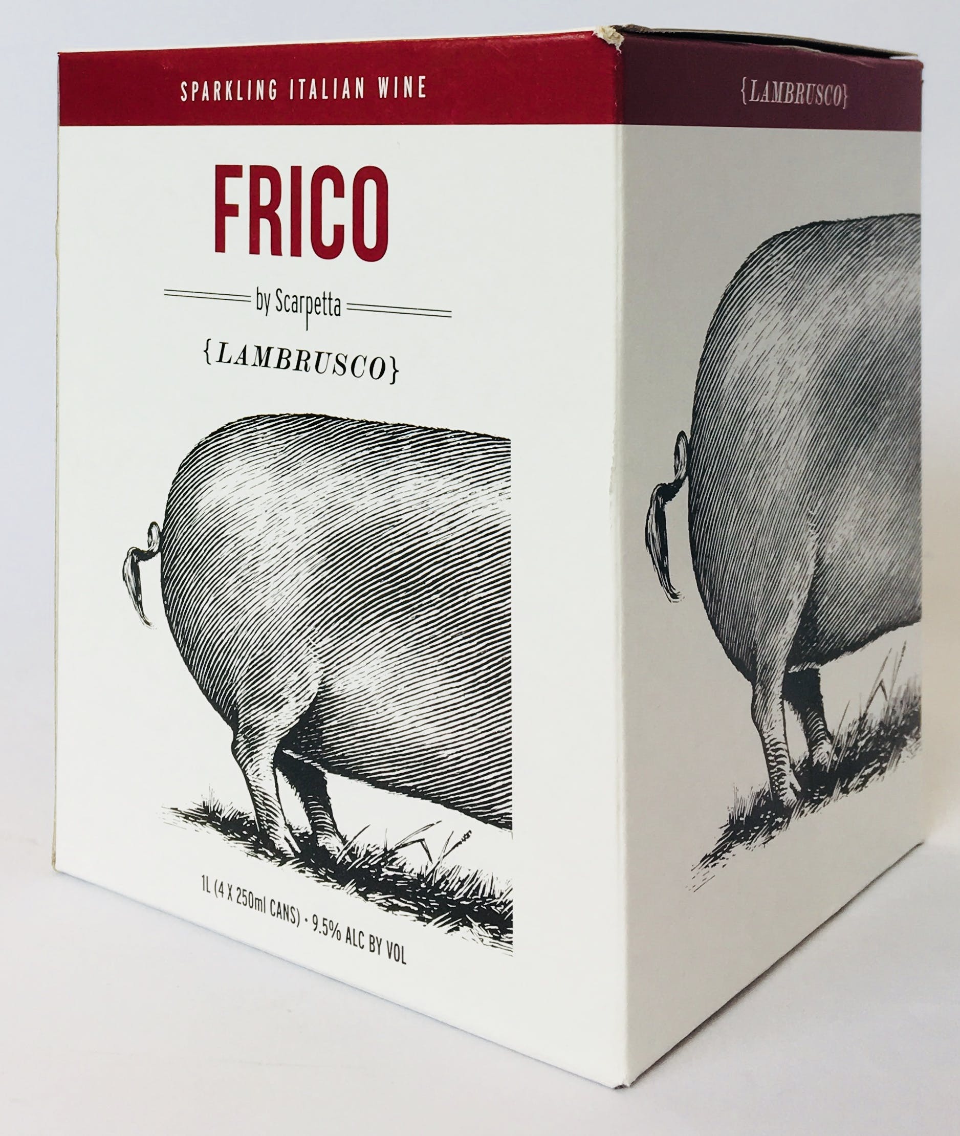 Scarpetta 'Frico' Lambrusco 4-250ml Cans :: Italian Red