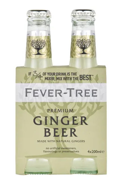 Fever Tree Premium Ginger Beer 4-200ml :: Soda