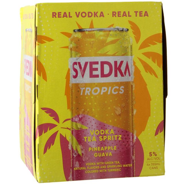 ♡⃛Spica♡⃛ Svedka Tropics Tea Spritz Pineapple Guava 4-355ml Cans :: Ready to