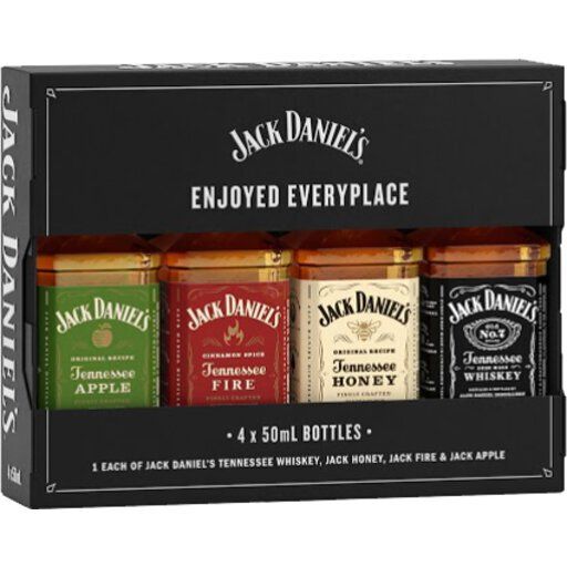 Jack Daniel's Tennessee Whiskey 4本セット Jack Daniels Variety 4-Pack Whiskey Gift Set 50ml :: Whiskey