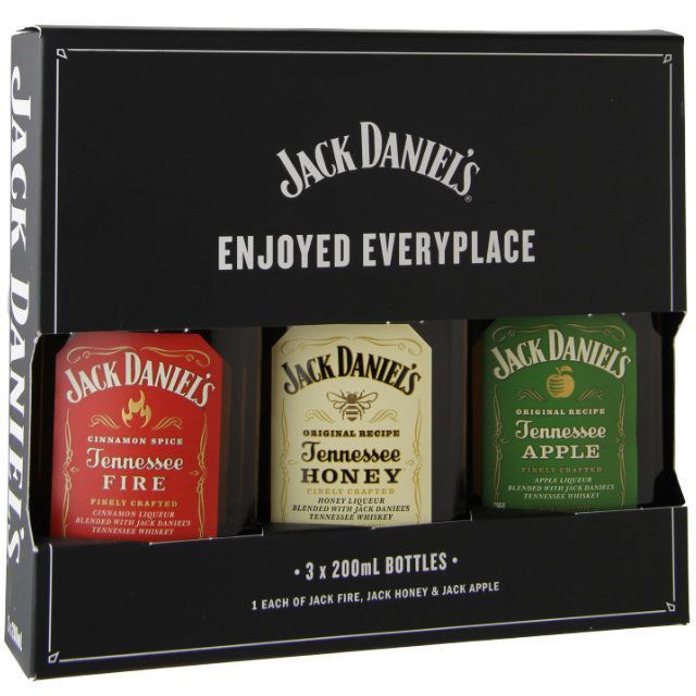 Jack Daniels Variety Whiskey Gift Set 3-100ml Pack :: Whiskey