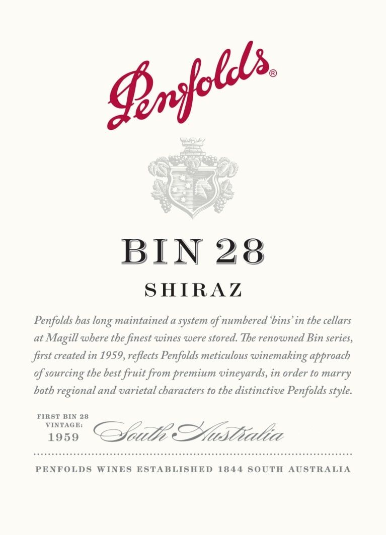 Penfolds 'Bin 28' Shiraz 2020 :: Shiraz / Syrah