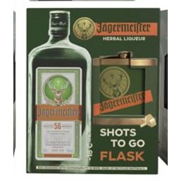 Jagermeister Liqueur Gift w/ Flask 750ml :: Aperitifs & Digestifs
