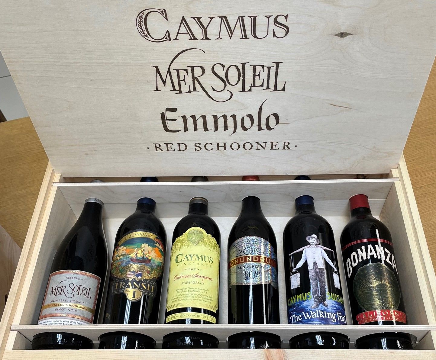 Summit Wood ワイン 6本セット Caymus Family Vineyards 6btl Red Wine Gift Set in Wood Box :: Red