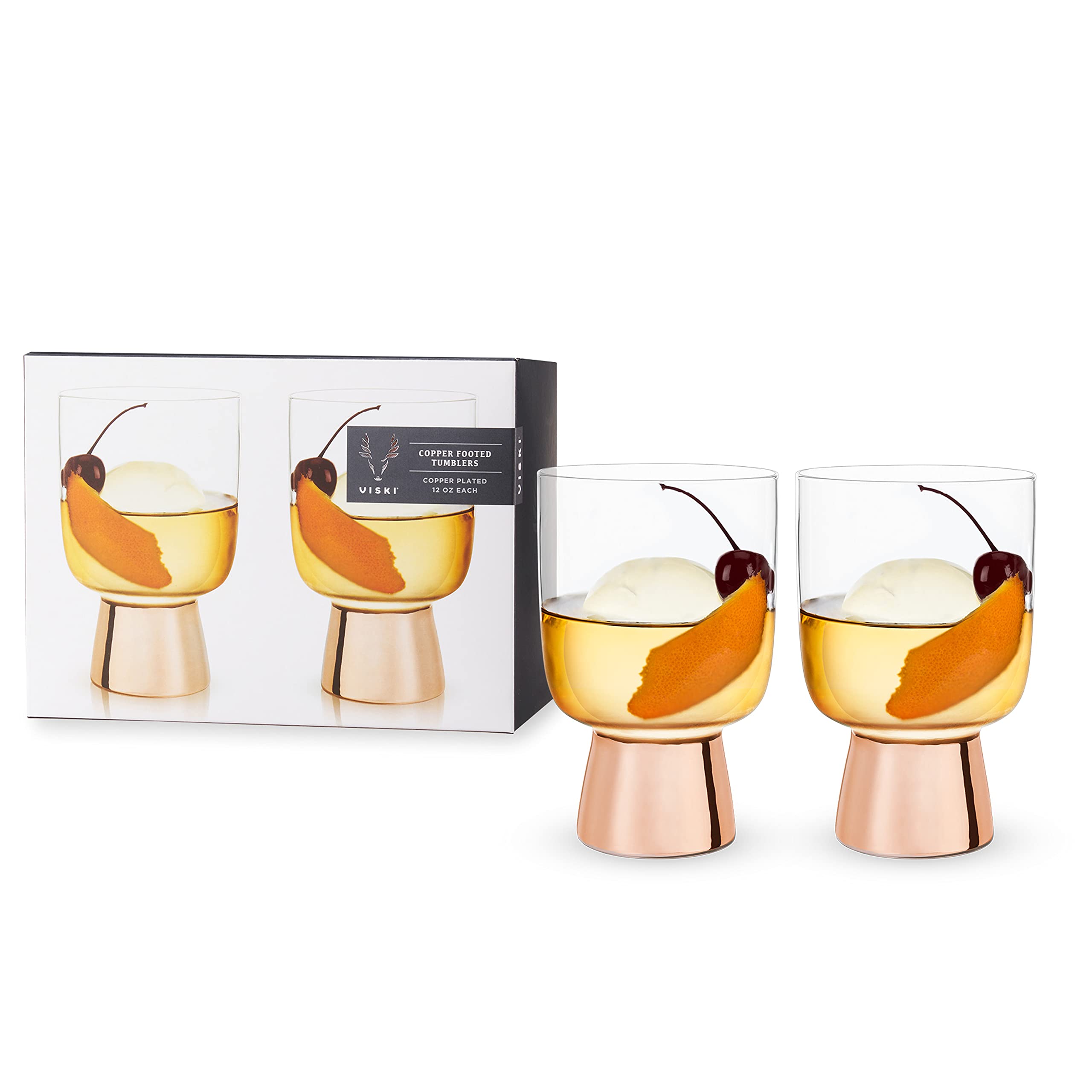 Viski Footed Tumblers - Thumbnail 2