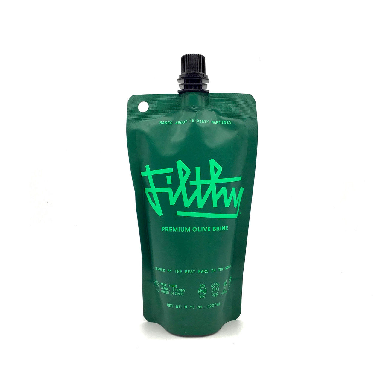 Filthy Premium Olive Brine Pouch 8oz :: Cocktail Mixers