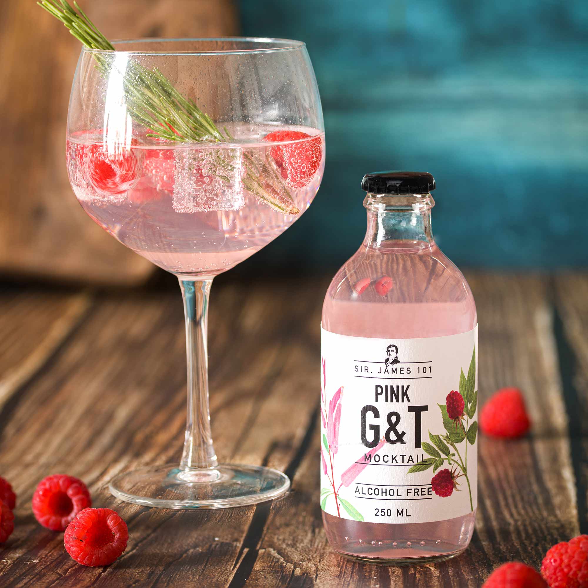 Sir James 101 Alcohol Free Pink G&T 250ml :: Non-Alcoholic Ready