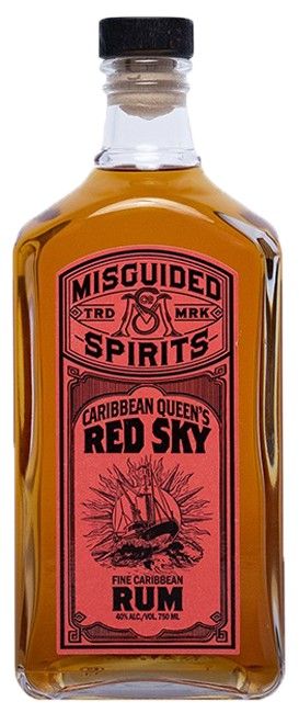 Misguided 'Caribbean Queens Red Sky' Dark Rum 1.0L :: Rum