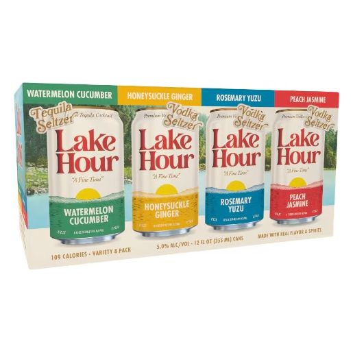 ONE HOUR LOVER 他 Lake Hour Hard Seltzer Variety Pack 8-355ml Cans :: Ready to Go