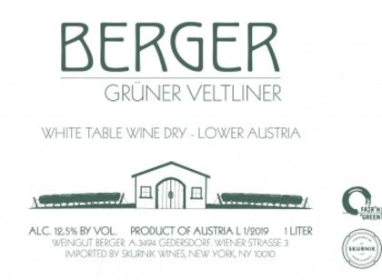 Berger 'E & M' Gruner Veltliner 2024 1.0L :: Other White Wines