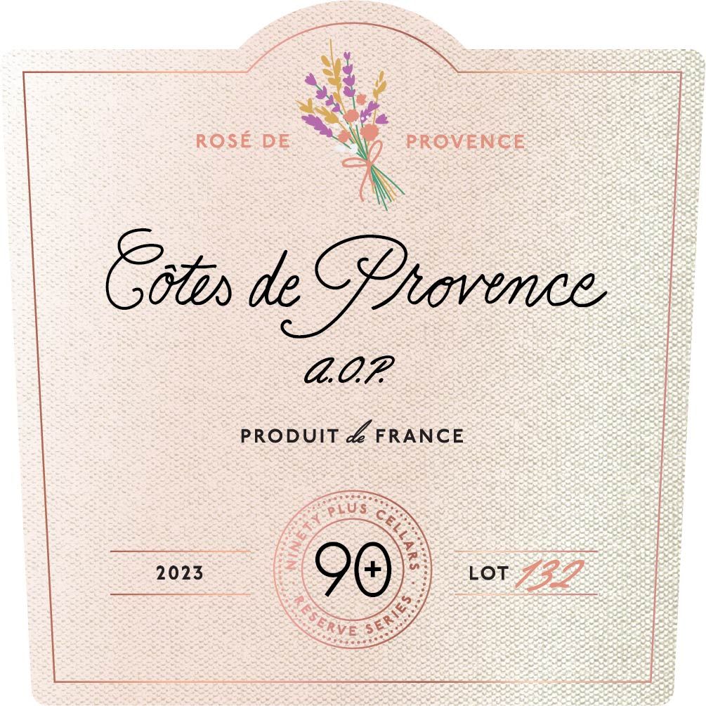 Ninety Plus 90+ Cellars 'Lot 132' Provence Rose 2024 :: Rosé