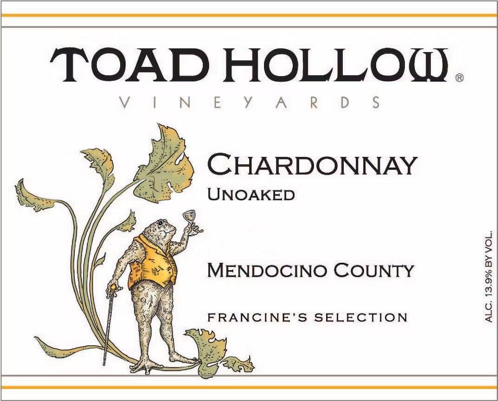 Toad Hollow Unoaked Francine's Selection Chardonnay 2024 :: Chardonnay