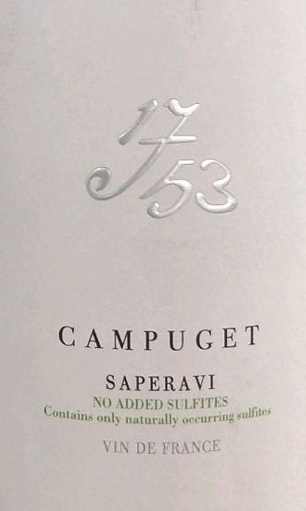 Chateau de Campuget '1753' Saperavi Sans Soufre 2023 :: Other Red