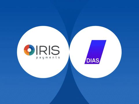 Logo of IRIS and DIAS on EMPSA background