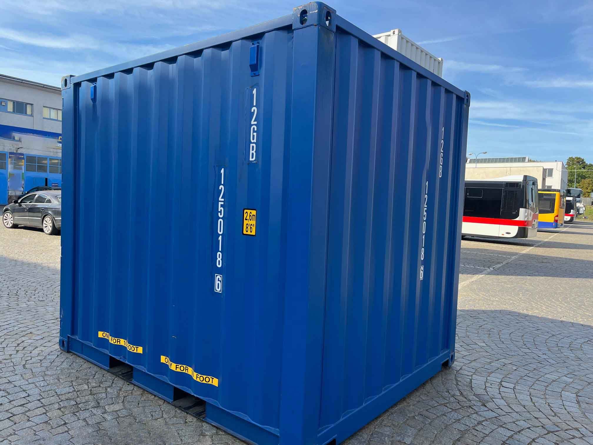 10 Fuß Seecontainer RAL 5010 5