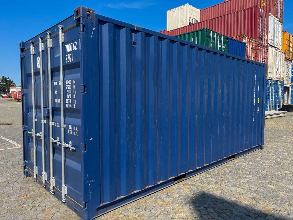20 Fuß Container Kobaltblau 2