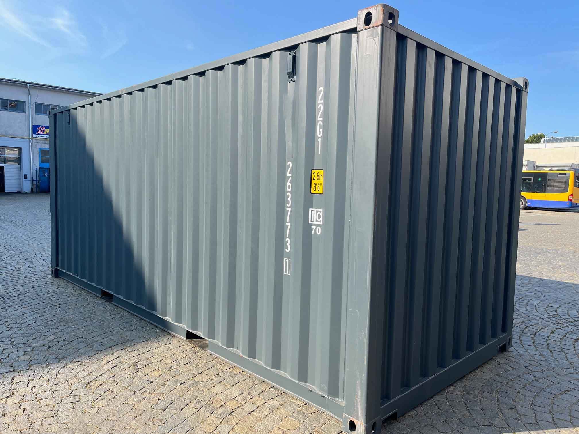 20 Fuß Container Anthrazitgrau 3