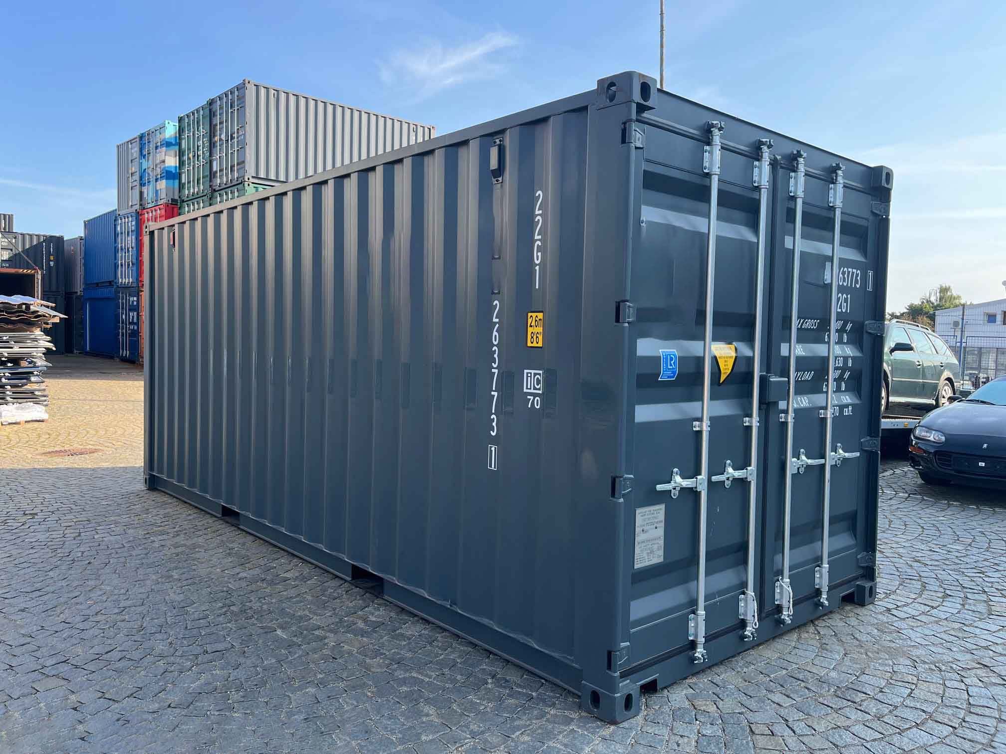 20 Fuß Container Anthrazitgrau 5
