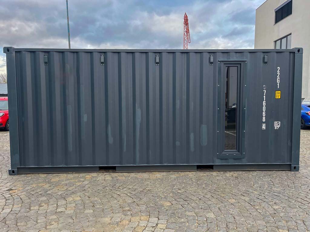 20 Fuß Container Garage in Anthrazitgrau 4