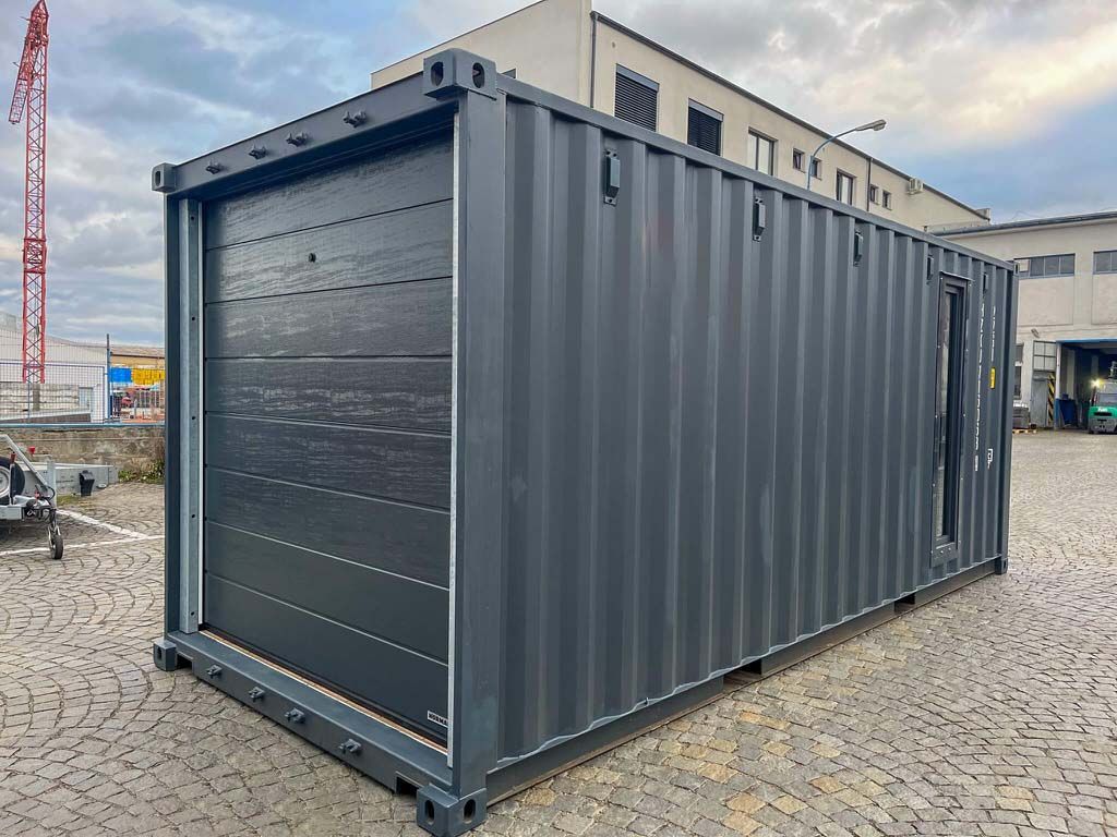20 Fuß Container Garage in Anthrazitgrau 2