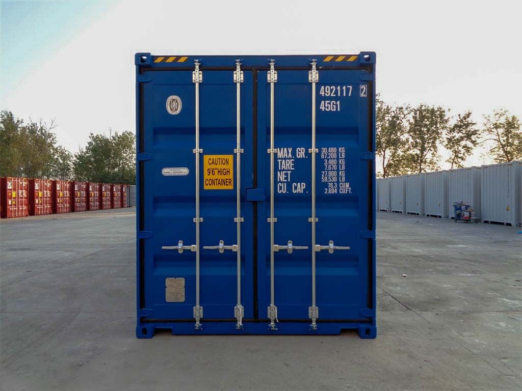 40 Fuß High Cube Container Blau 2