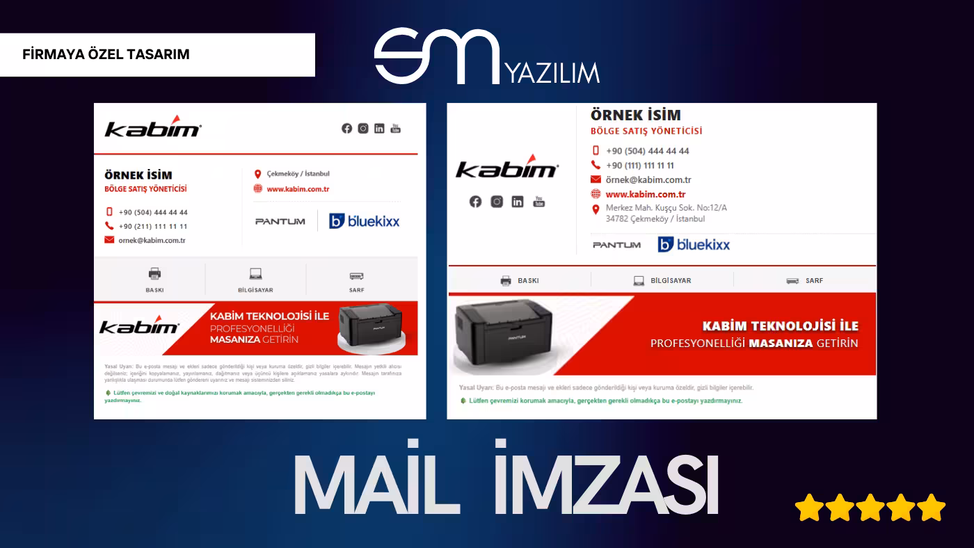 Profesyonel HTML Mail İmzası Tasarımı