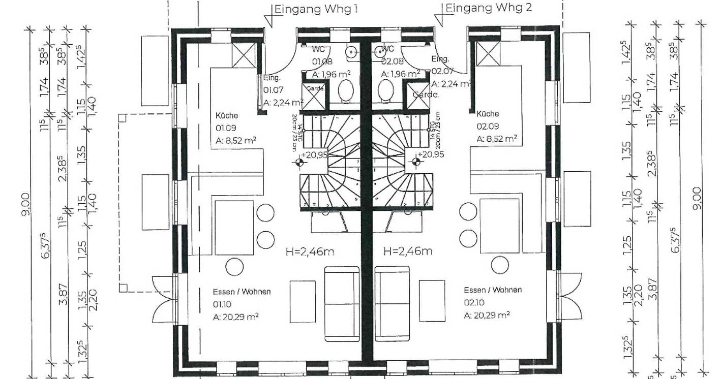Grundrisse Einzelhaus 1 EG