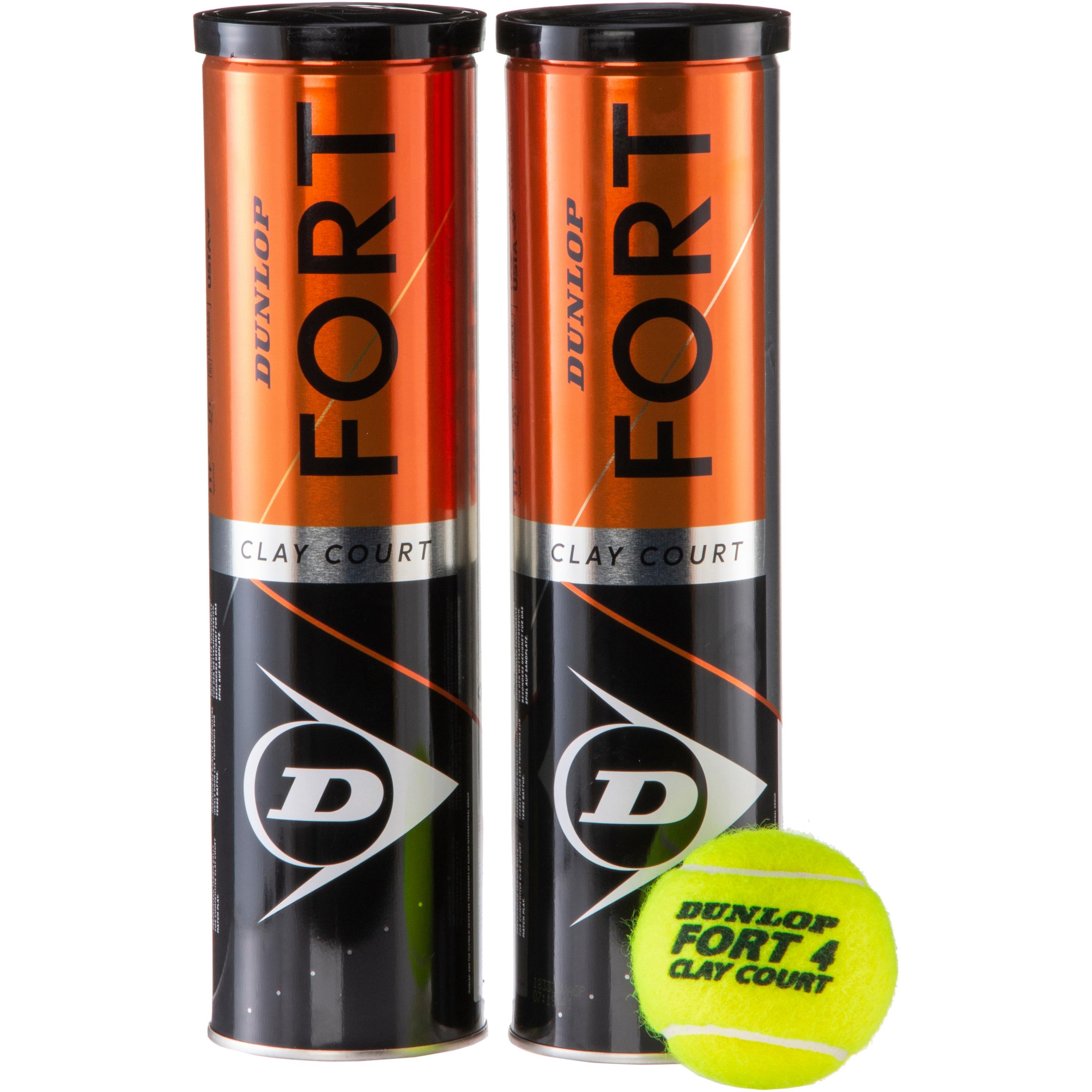 Dunlop Fort Clay Court 2x4er Tennisball