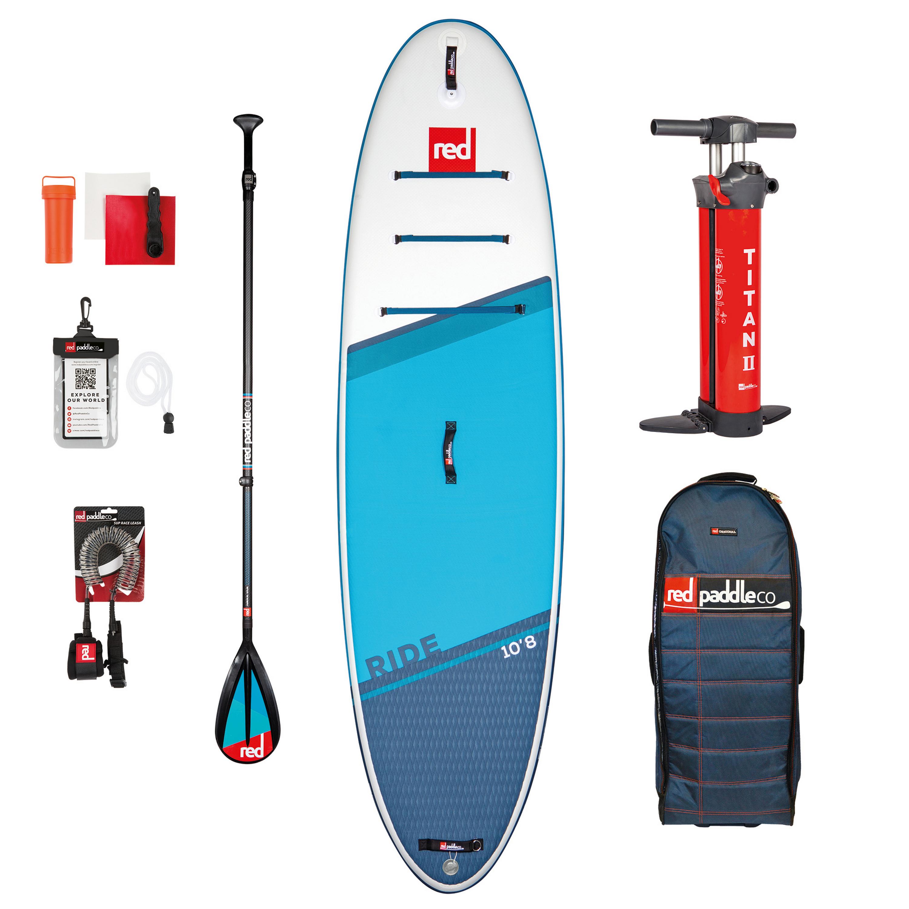 Red Paddle RIDE 10'8" x 34" x 4,7" MSL SET SUP Sets