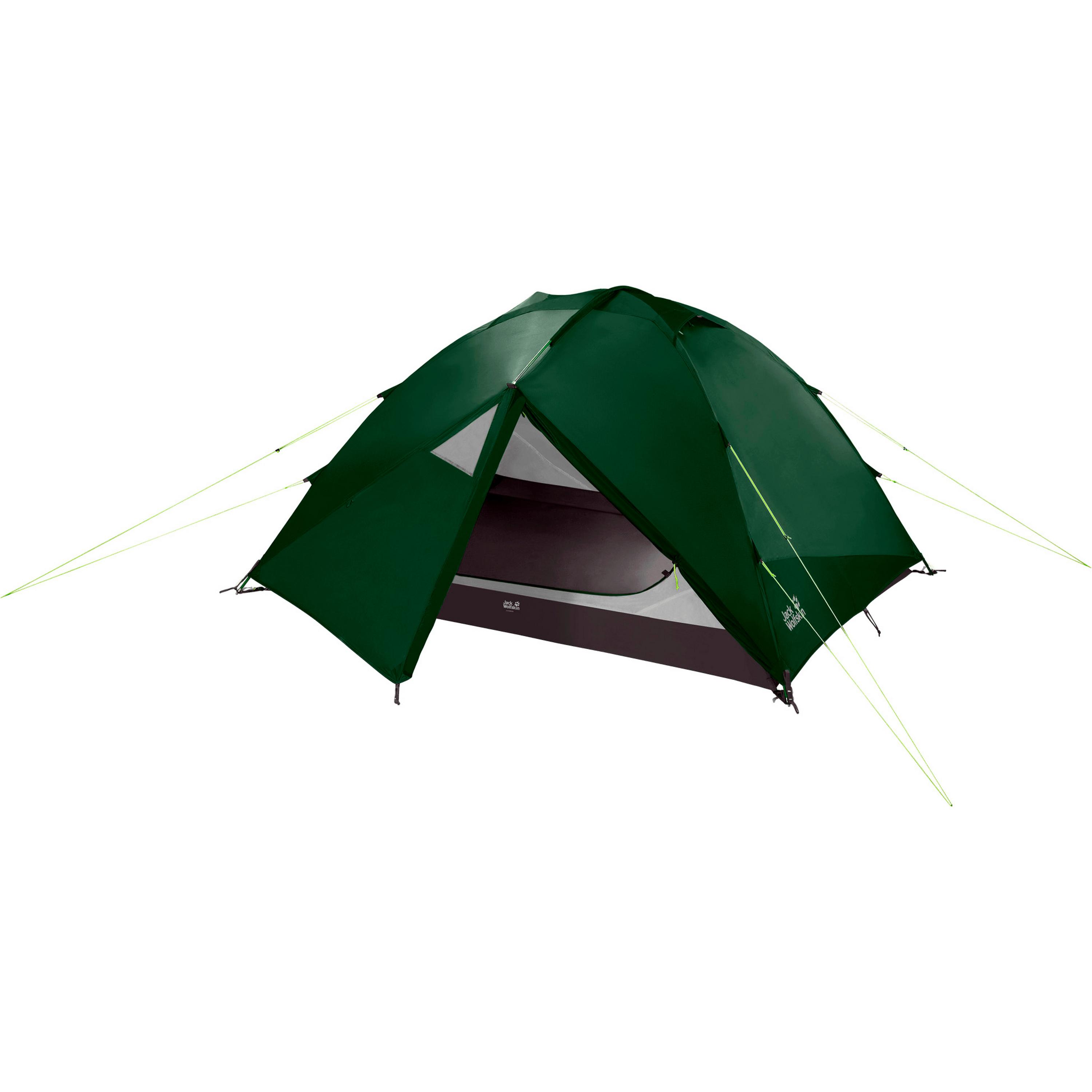Jack Wolfskin Eclipse II-Personen Kuppelzelt für Urlaub und Reise one size grün mountain green