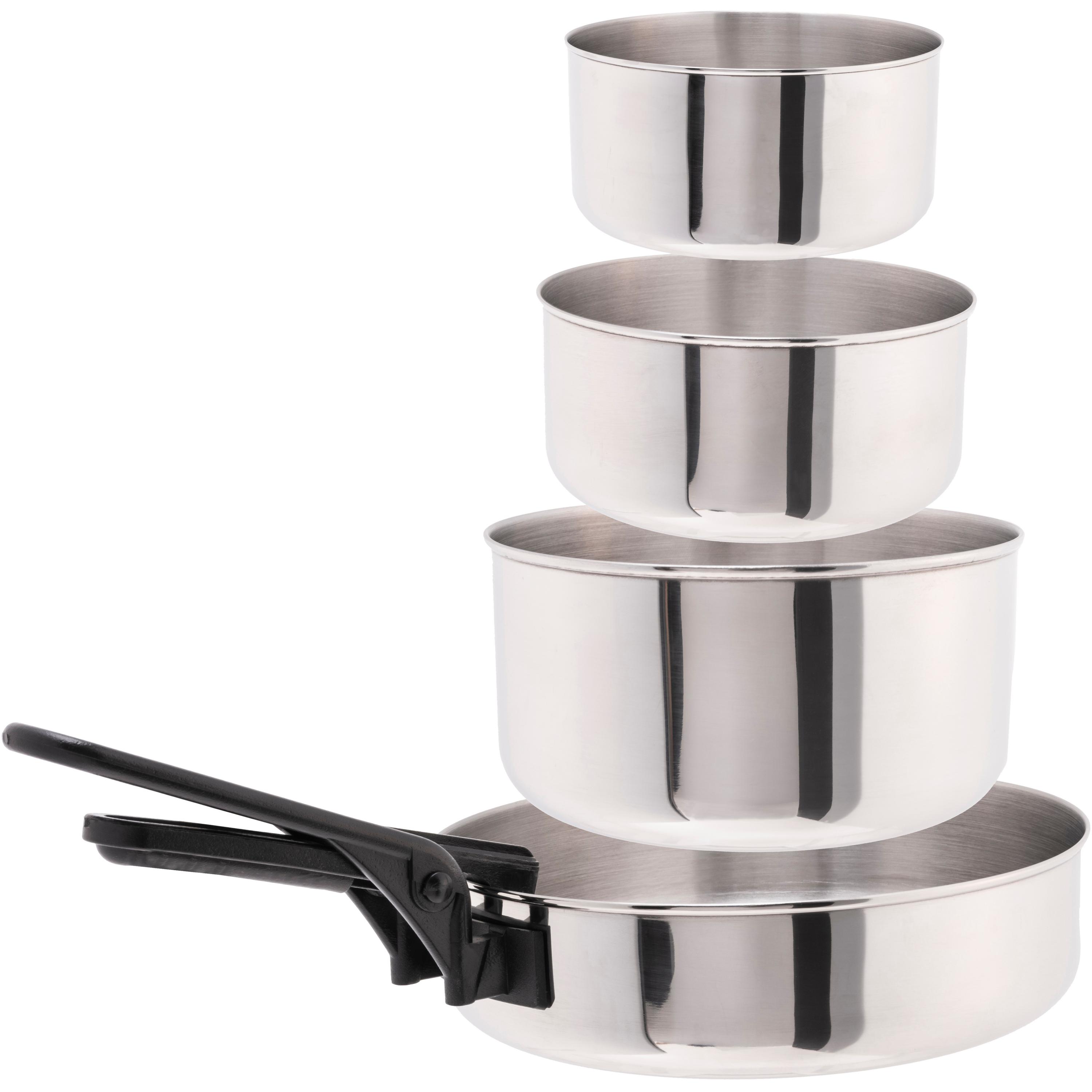 Basic Nature Biwak Edelstahl Campinggeschirr