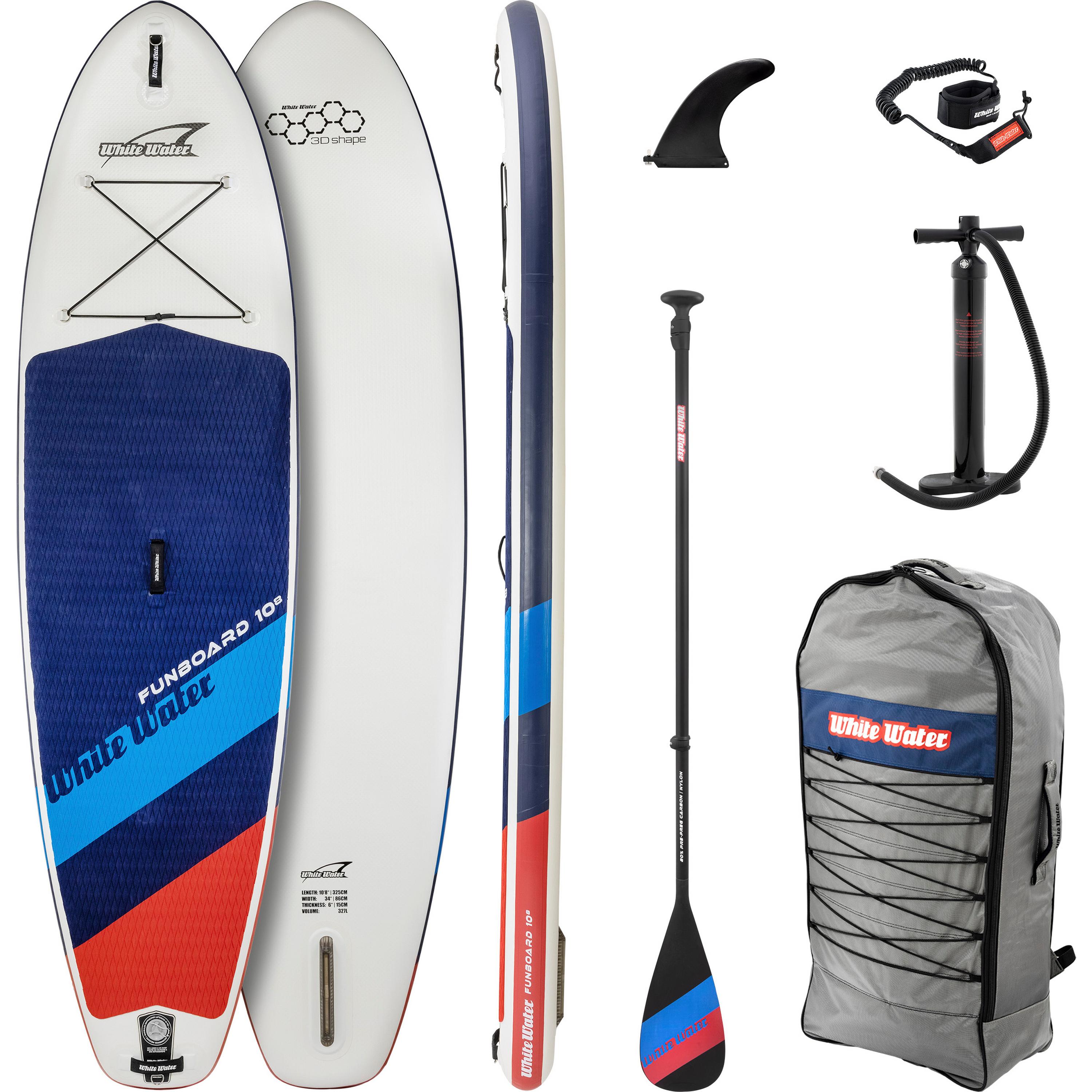 WhiteWater FUNBOARD 10'8" x 34" x 6" SUP Sets