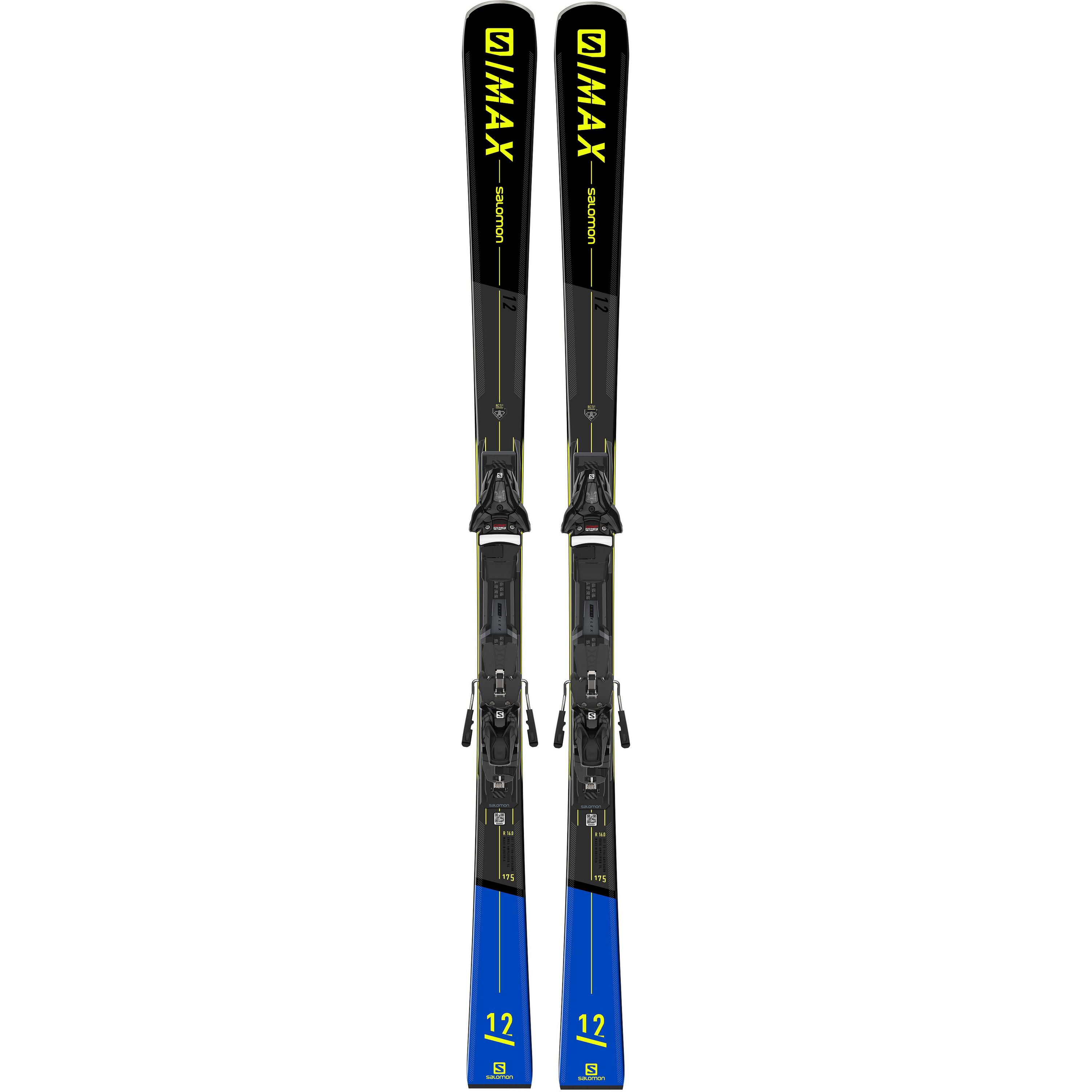 Salomon Alp. Ski Set E S/MAX 12 + Z12 GW F80 165 Carving Ski