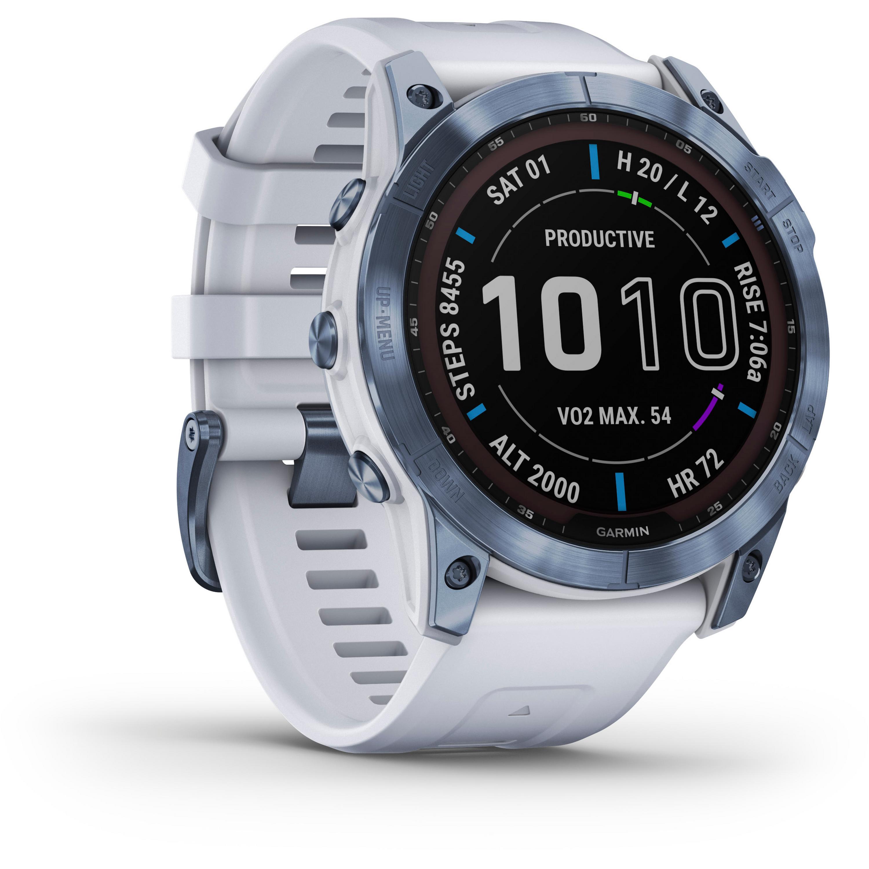 Garmin fenix 7X Sapphire Solar Titan Sportuhr