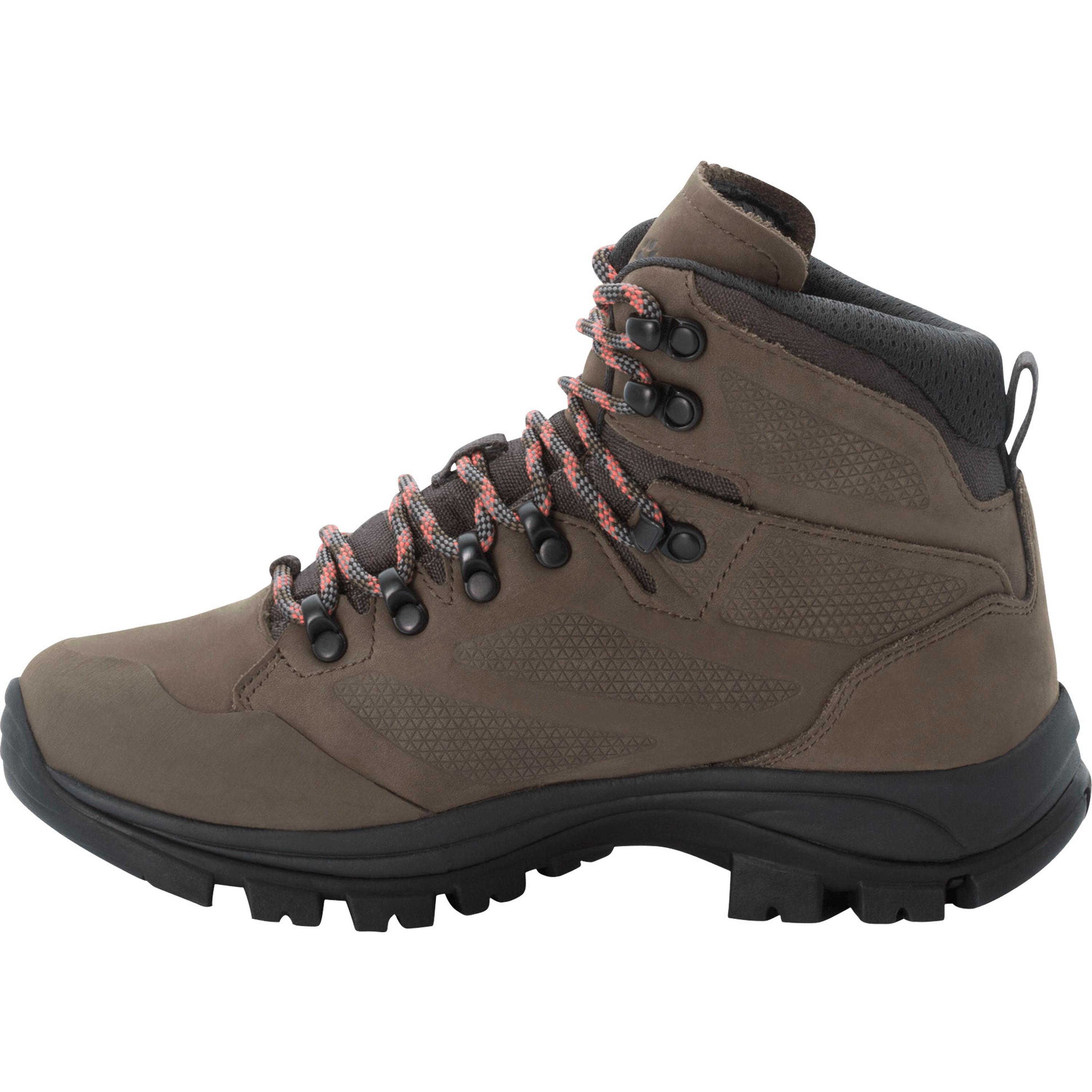Jack Wolfskin Rebellion Texapore Mid Women Wasserdichte Trekkingschuhe aus Leder Frauen 37.5 braun brown / phantom