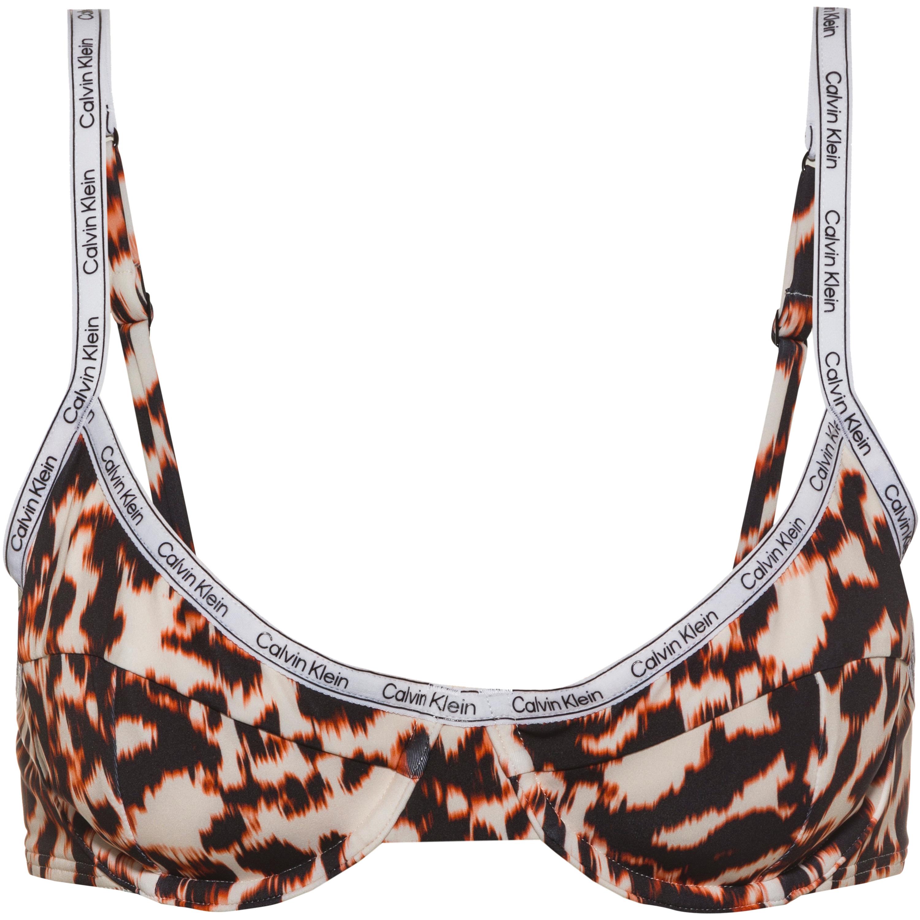 Calvin Klein Logo Tape Bikini Oberteil Damen